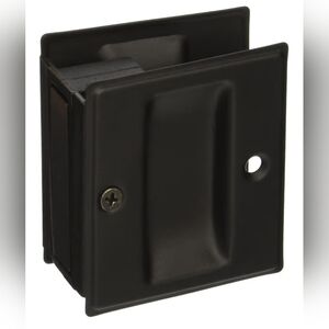 Deltana SDP25US19 2 1/2-Inch x 2 3/4-Inch Passage Pocket Lock Matte Black